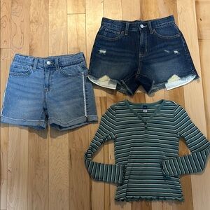 Old Navy Girls Lot (Shorts Size 12 ; Top Size M (8))